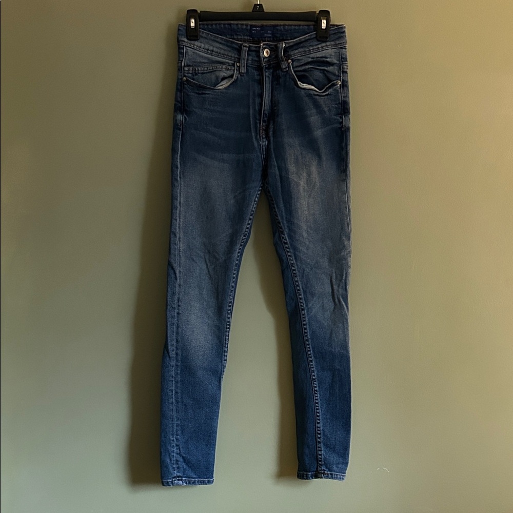 Zara Dark Blue Skinny Jeans